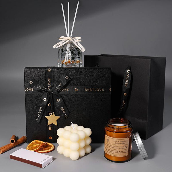 Luxuriöses Duftkerzen Geschenkset mit Diffuser & Bubble Candle – Aromatherapie-Box für Frauen, Mütter & Freundinnen